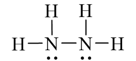 Công thức Lewis của N2H4