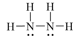 Công thức Lewis của N2H4