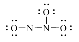 Công thức Lewis của N2O3