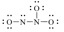 Công thức Lewis của N2O3