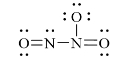 Công thức Lewis của N2O3