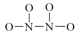 Công thức Lewis của N2O4