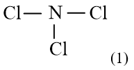 Công thức Lewis của NCl3