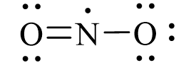 Công thức Lewis của NO2