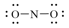 Công thức Lewis của NO2