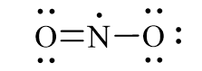 Công thức Lewis của NO2