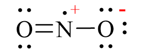 Công thức Lewis của NO2