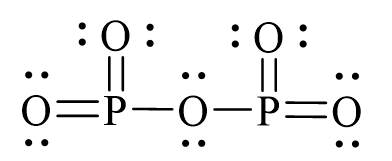 Công thức Lewis của P2O5