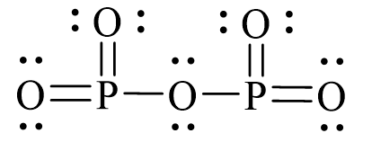 Công thức Lewis của P2O5