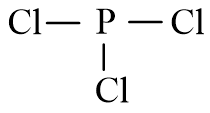 Công thức Lewis của PCl3