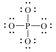 Công thức Lewis của PO43-