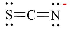 Công thức Lewis của SCN-