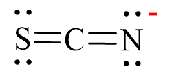 Công thức Lewis của SCN-