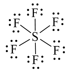 Công thức Lewis của SF6