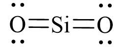 Công thức Lewis của SiO2