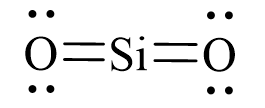 Công thức Lewis của SiO2