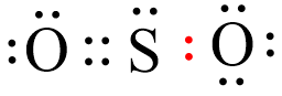 Công thức Lewis của SO2