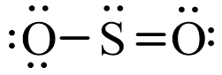 Công thức Lewis của SO2