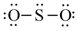 Công thức Lewis của SO2