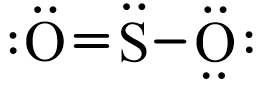 Công thức Lewis của SO2