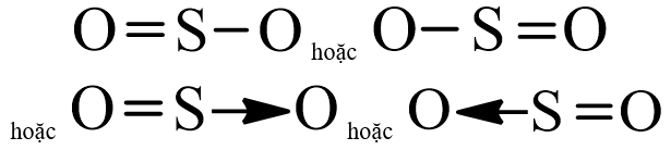 Công thức Lewis của SO2