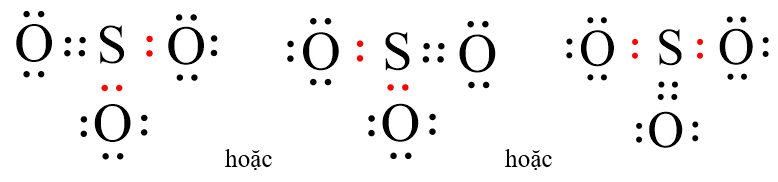 Công thức Lewis của SO3