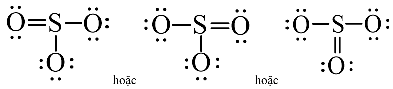 Công thức Lewis của SO3