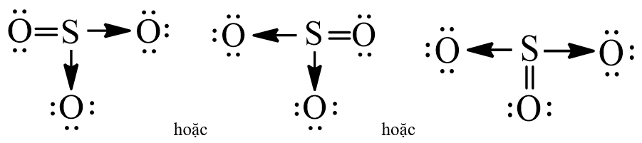 Công thức Lewis của SO3