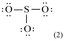 Công thức Lewis của SO3