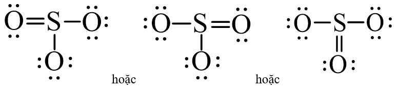 Công thức Lewis của SO3