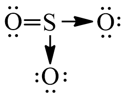 Công thức Lewis của SO3