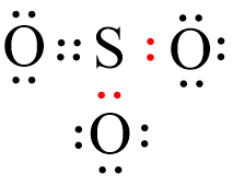 Công thức Lewis của SO3