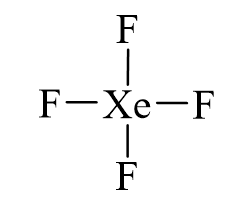 Công thức Lewis của XeF4