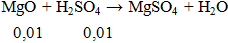MgO + H2SO4 → MgSO4 + H2O | Cân bằng phương trình hóa học
