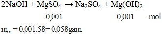 2NaOH + Mg(NO3)2 →  2NaNO3 + Mg(OH)2 ↓ | Cân bằng phương trình hóa học