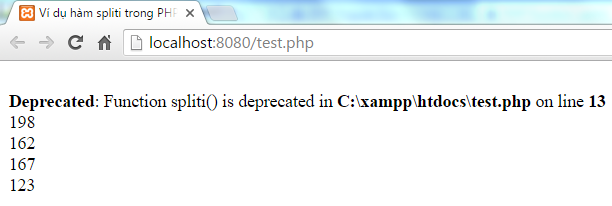 Hàm spliti trong PHP