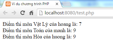 Mảng đa chiều trong PHP