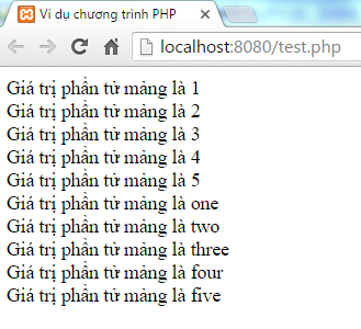 Mảng trong PHP