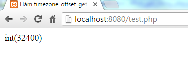 Hàm timezone_offset_get trong PHP