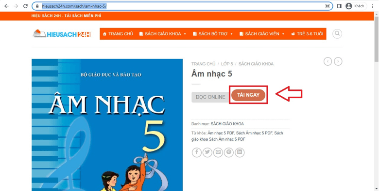 Sách Âm nhạc lớp 5 (ảnh 1)