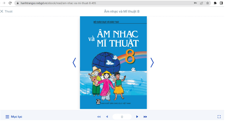 Sách Âm nhạc và Mĩ thuật 8 (ảnh 1)