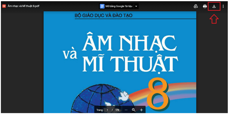 Sách Âm nhạc và Mĩ thuật 8 (ảnh 1)