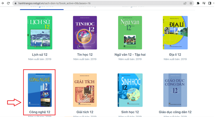 Sách Công nghệ 12 (ảnh 1)