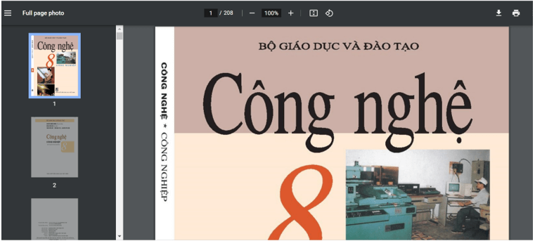 Sách Công nghệ 8 (ảnh 1)