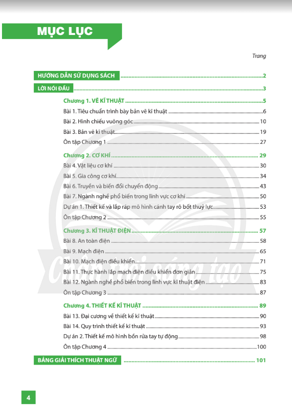 Công nghệ 8 Chân trời sáng tạo pdf