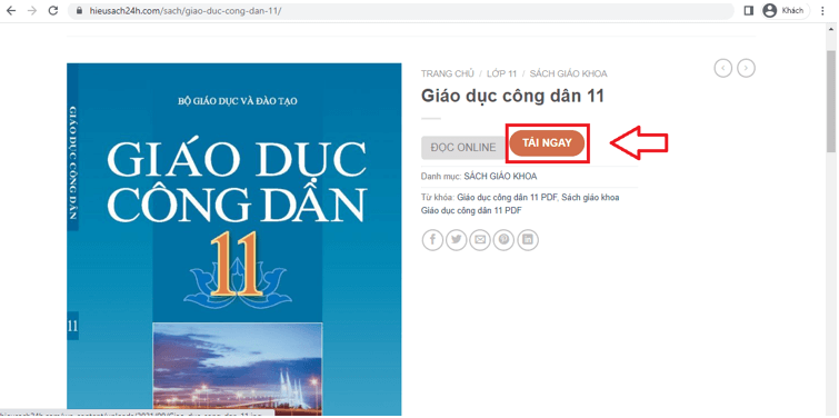 Sách Giáo dục công dân 11 (ảnh 1)