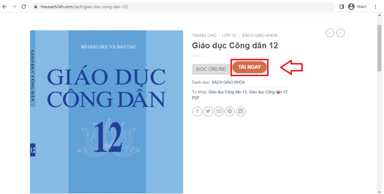 Sách Giáo dục công dân 12 (ảnh 1)