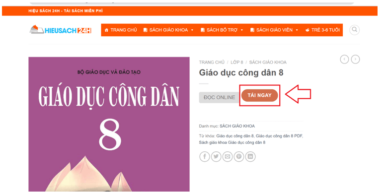 Sách Giáo dục công dân 8 (ảnh 1)