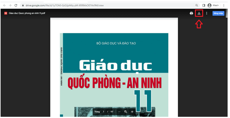 Sách Giáo dục quốc phòng - an ninh 11 (ảnh 1)