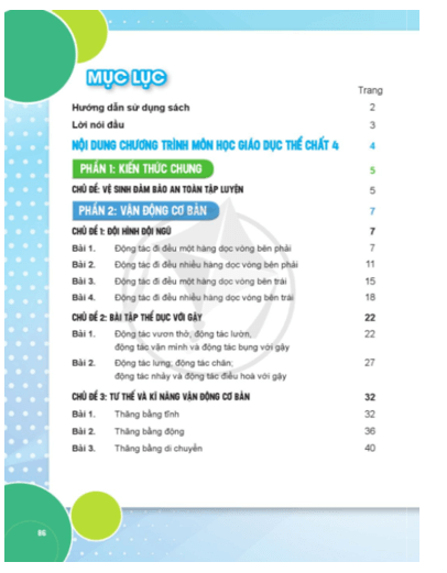PDF Giáo dục thể chất lớp 4 Cánh diều